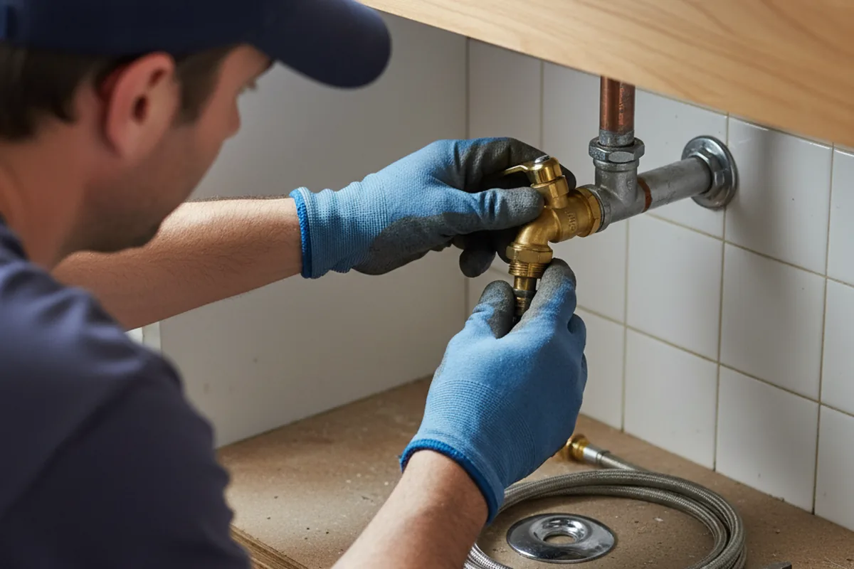 Shutoff valve and fitting work during Emergency Plumbing in Holly Springs